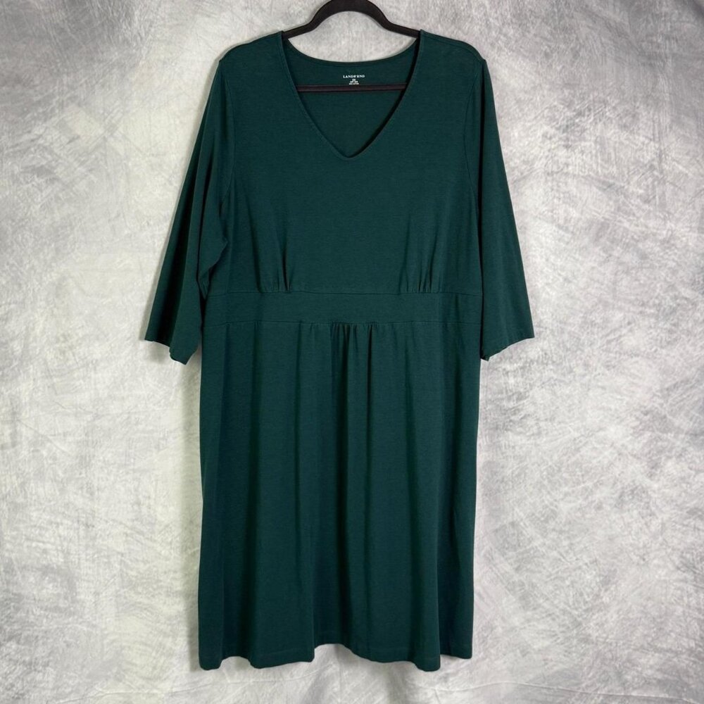 Lands' End Women's Green Dress